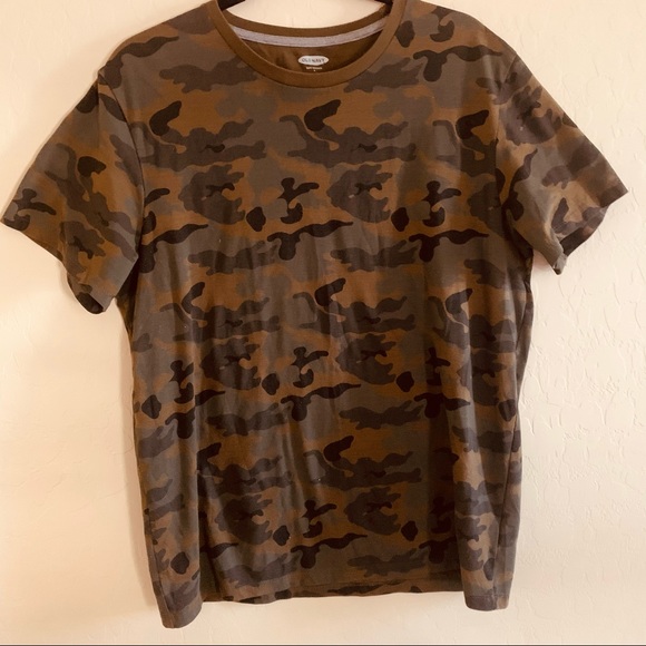 Army Green/Grey Camo Large Tee Shirt from Old Navy - Picture 2 of 4